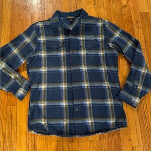 Eddie Bauer Men's Chutes Microfleece Shirt Cadet Medium